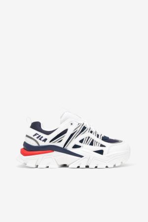 FILA Vitalize Sneakers White / Red / Navy,Womens Shoes | CA.PSJDQE521